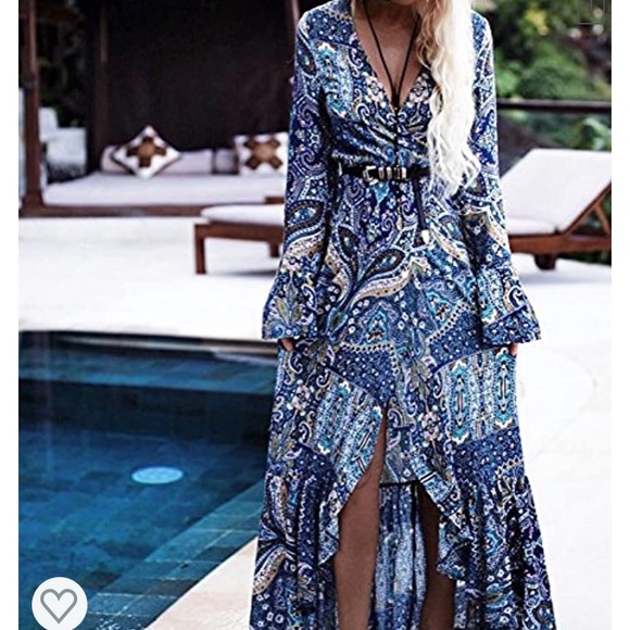 wrap maxi dress amazon